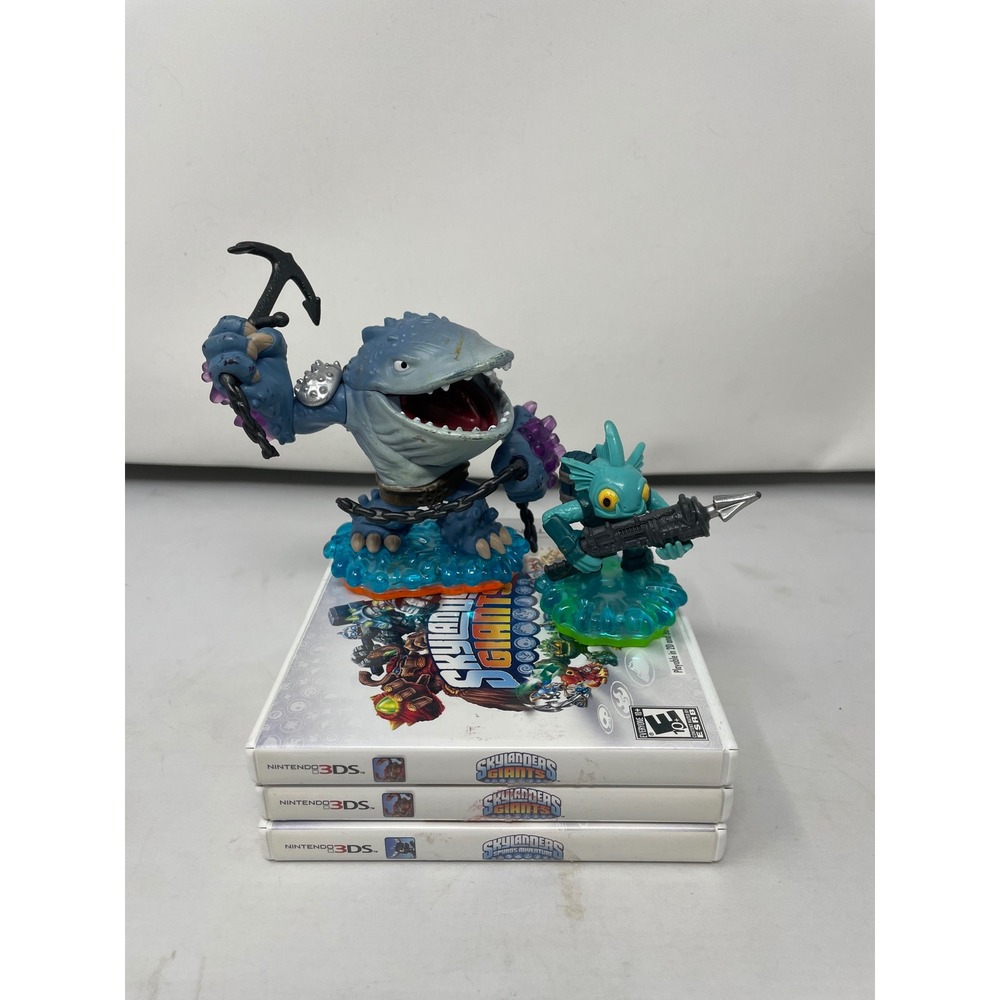 Nintendo 3DS Skylanders‎ Giants + Spyro's Adventure Lot w/ Thumpback & Gill